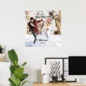 Poster Happy Galentine's Day Custom Photo Best Friends (Bureau à domicile)