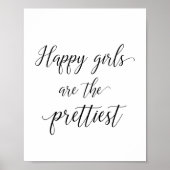 Poster Happy girls are the prettiest (Devant)