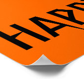 Poster Happy Halloween Chat sur Tombstone R.I.P. (Coin)