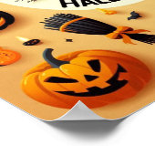Poster Happy Halloween Fun Éffrayant Mix & Haunted House (Coin)