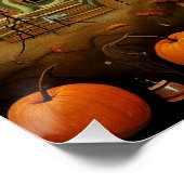 Poster Happy Halloween illustration colorée (Coin)
