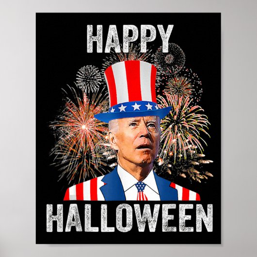 Poster Happy Halloween Joe Biden USA (Devant)