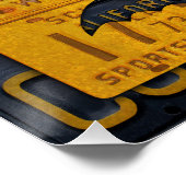 Poster Happy Halloween License Plate Art Bats (Coin)