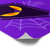 Poster Happy Halloween Maison hantée et fantôme (Coin)