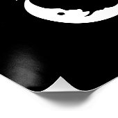 Poster Happy Halloween nom personnalisé noir éffrayant (Coin)