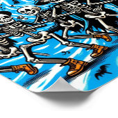 Poster Happy Halloween Skeletons : Dancing Crew (Coin)