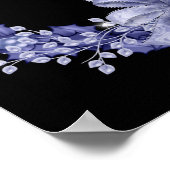 Poster Happy Hanoukka Blue Wreath / Star Designed Print (Coin)