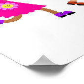 Poster Happy Hanoukka mignon dessin Diverse Kids Texte (Coin)