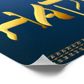 Poster Happy Hanukka Dreidels Imprimer (Coin)