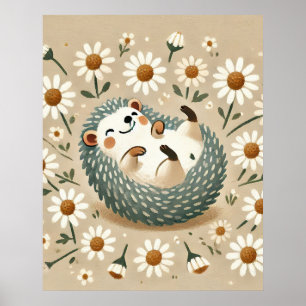 Poster Happy Hedgehog