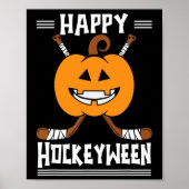 Poster Happy Hockeyween Joueur de hockey sur glace Hallow (Devant)
