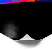 Poster Happy Holi belle femme en bleu (Coin)