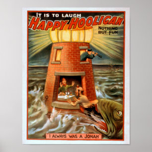 Poster Happy Hooligan Lighthouse et Jonah Play