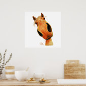 Poster Happy Horse ' NuGGeT ' par Shirley MacArthur (Cuisine)