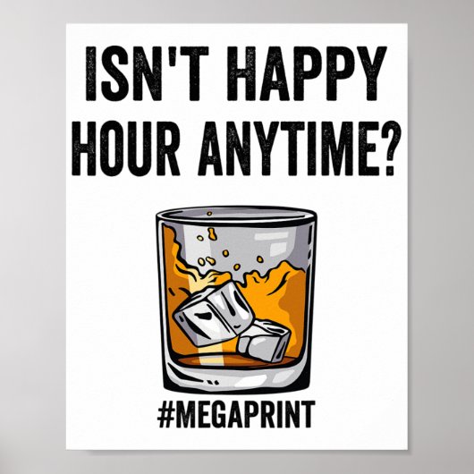 Poster Happy Hour Anytime Mega Print (Devant)