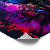 Poster Happy Husky Cross avec Shepher Allemand à Haired C (Coin)