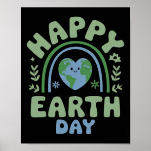 Poster Happy Jour des terres - Jour des terres 2025 Cute