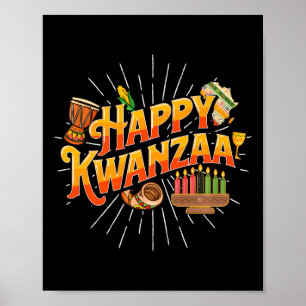 Poster Happy Kwanzaa - Festival africain du patrimoine am