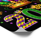 Poster Happy Mardi Gras 2026 Jester Hat Men Women Kid Car (Coin)