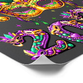 Poster Happy Mardi Gras Carnival 2026 Jester Hat Men Wome (Coin)