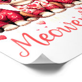 Poster Happy Meowentines Funny Cute Valentine Cats Love C (Coin)