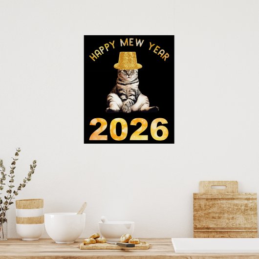 Poster Happy Mew Year 2026 (Cuisine)