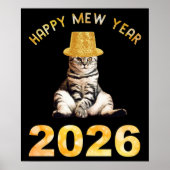 Poster Happy Mew Year 2026 (Devant)