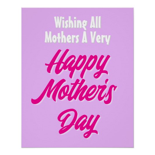 Poster Happy Mother's Day Poster, Grande impression (Devant)