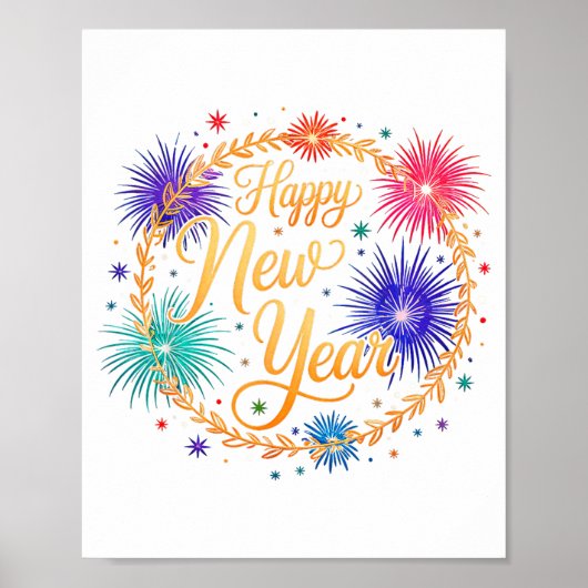 Poster Happy New Year 2026  (Devant)
