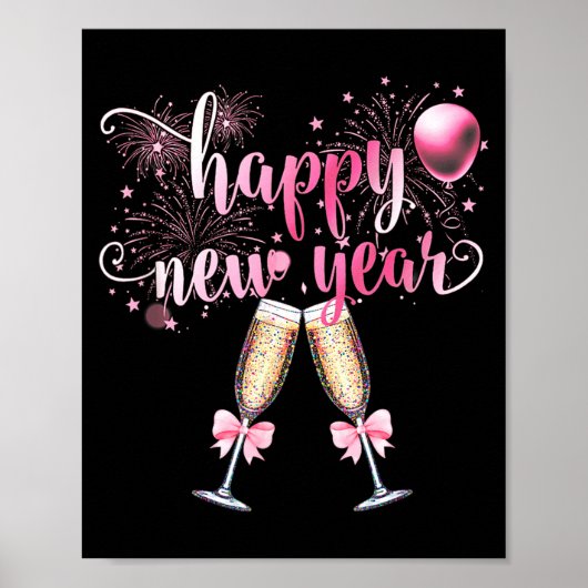Poster Happy New Year 2026, Cute Funny Gift Men, Women  (Devant)
