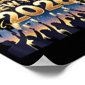 Poster Happy New Year 2026 Fireworks Party Celebration (Coin)