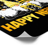 Poster Happy New Year 2026 Gnomes Drinking Champagne New  (Coin)
