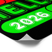 Poster Happy New Year 2026 Goodbye 2025 Hello 2026 Matchi (Coin)