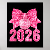 Poster Happy New Year 2026 Nk Bow Patchwork Leopard Zebra (Devant)