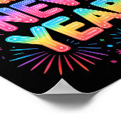 Poster Happy New Year 2026 Party Ballons, Fireworks And C (Coin)