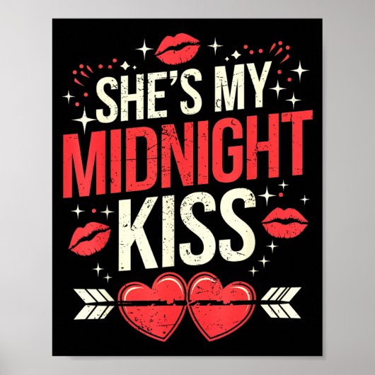 Poster Happy New Year Couples She's My Midnight Kiss Vale (Devant)