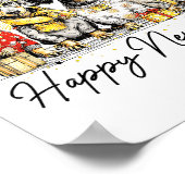 Poster Happy New Year Dachshund Dog Lover 2026 New Year H (Coin)