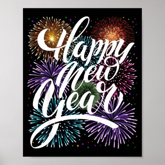 Poster Happy New Year Firework Family Matching Men Women  (Devant)