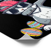 Poster Happy Pâques Bruh Bunny Dab Rabbit Danse Garçons E (Coin)