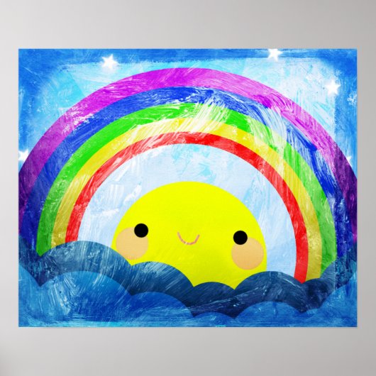 Poster Happy Rainbow (Devant)
