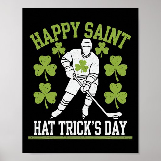Poster Happy Saint Hat Trick's Day St. Patrick's Day Hock (Devant)