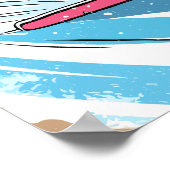 Poster Happy Snowboard Cat (Coin)