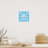 Poster Happy Snowflake Emoticon Thunder_Cove (Cuisine)