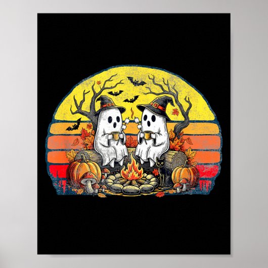 Poster Happy Soky Camng Crew Halloween Campfire (Devant)