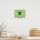 Poster Happy St. Patrick’s Day Cute French Bulldog Clover (Cuisine)