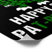 Poster Happy St Patricks Day Patrex T-rex Dinosaur Funny  (Coin)