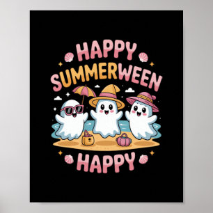 Poster Happy Summerween Summer Halloween Meme