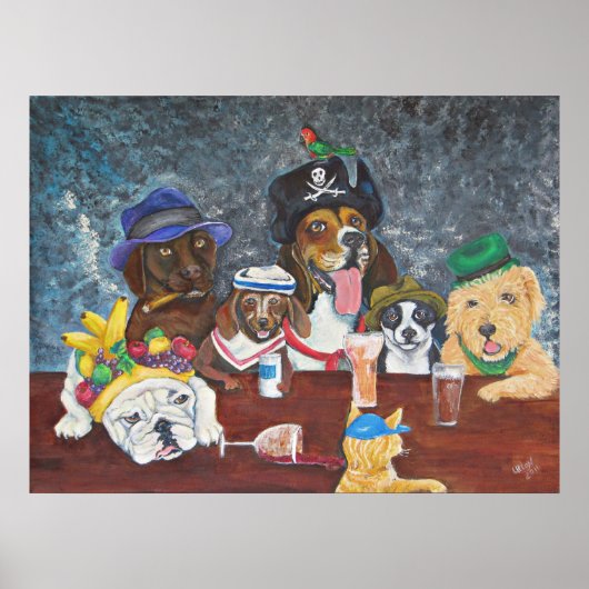 Poster Happy Tails Saloon (Devant)