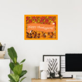 Poster Happy Thanksgiving (Bureau à domicile)