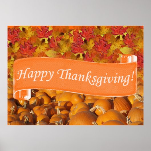 Poster Happy Thanksgiving (Devant)